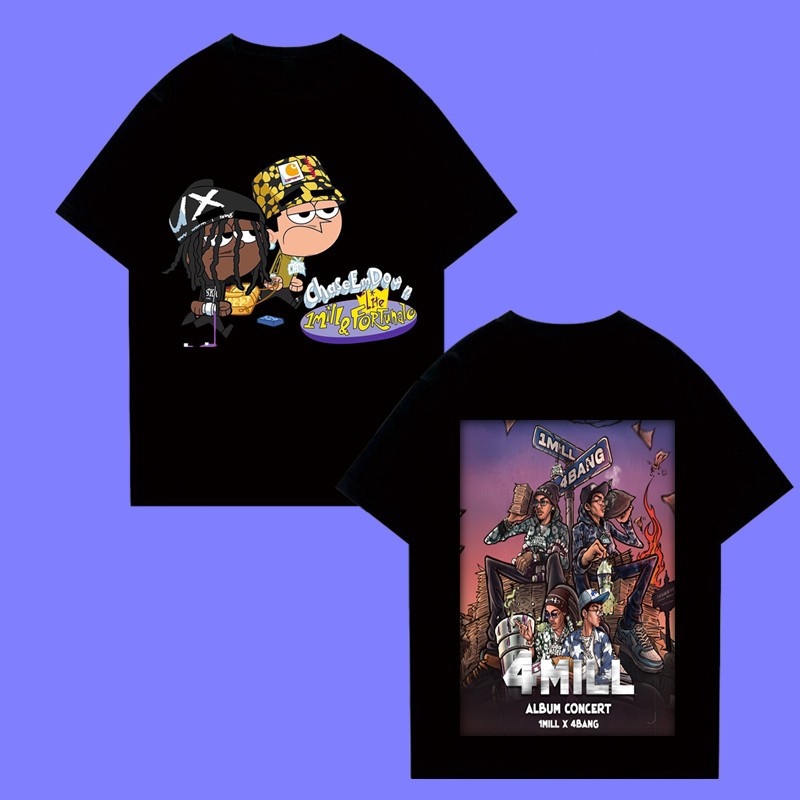เสื้อยืด 1 Mill Album Painkiller 1mill & 4bang – Only1! เสื้อยืด โอเวอร์ไซซ์ สไตล์วินเทจ สําหรับผู้ชาย ไซซ์ S-5XL