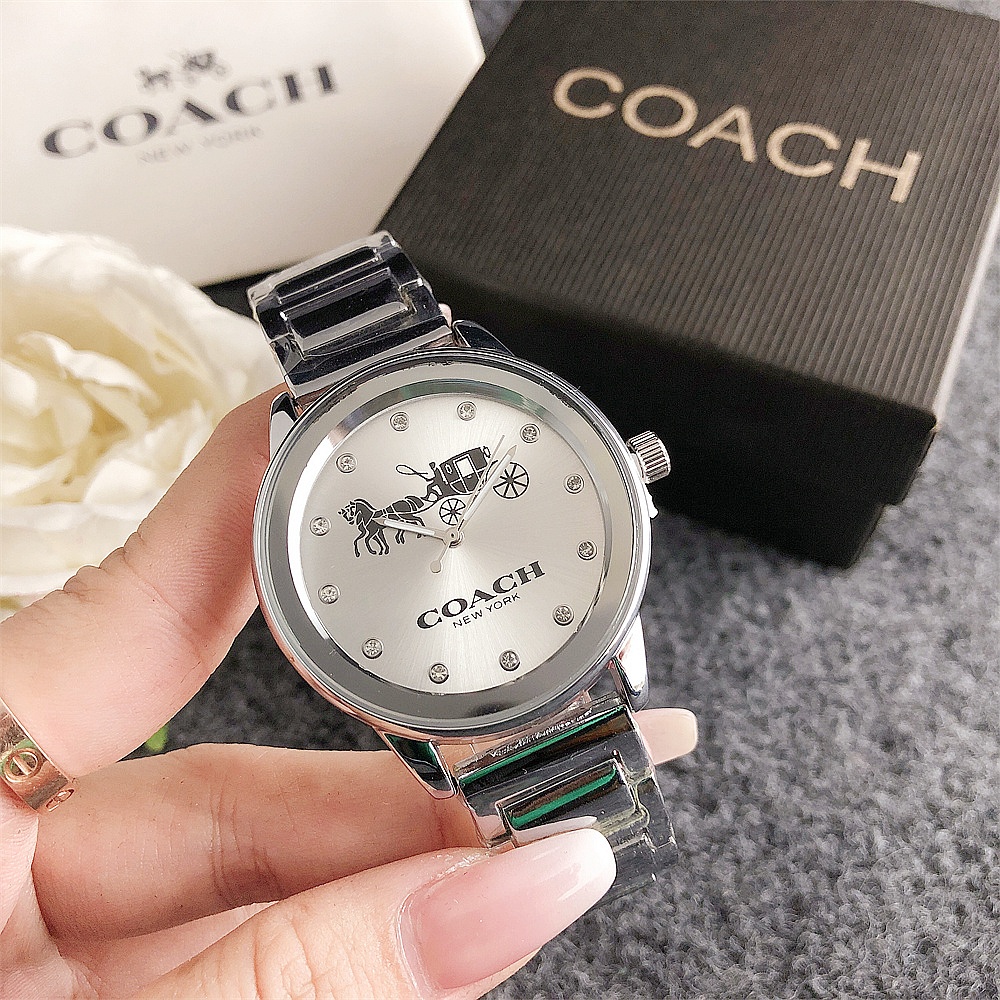 Coach Coach Quartz Movement Women 's Watch Rui Watch Stainless Steel c Dial Stainless Steel Case Stainless Steel Strap