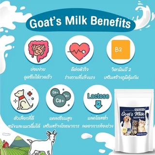 🥛นมผงแมว🍼นมผงแพะ แพะสำหรับแมว นมผงลูกสัตว์ นมแพะสำหรับสุนัข 200กรัมx1ถุง บำรุงกระดูกและฟันให้แข็งแรง แคลเซียมสูง เสริมภูมิคุ้มกัน