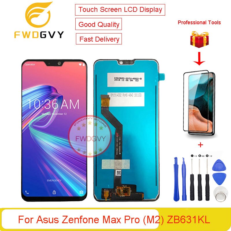 อะไหล่หน้าจอสัมผัส LCD 6.26 นิ้ว สําหรับ Asus Zenfone Max Pro (M2) ZB631KL X01BDA