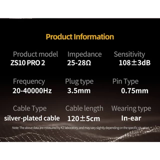 Kz ZS10 Pro 2 หูฟังอินเอียร์ HIFI โลหะ เบส 4 ระดับ สวิตช์จูนเสียง มอนิเตอร์กีฬา ลดเสียงรบกวน