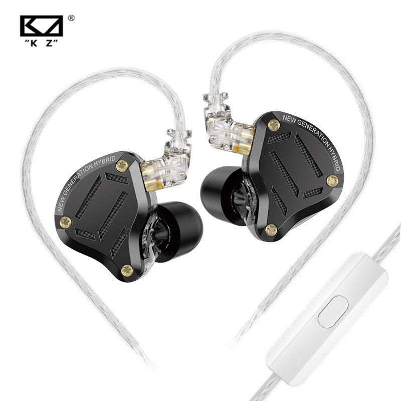 Kz ZS10 Pro 2 หูฟังอินเอียร์ HIFI โลหะ เบส 4 ระดับ สวิตช์จูนเสียง มอนิเตอร์กีฬา ลดเสียงรบกวน