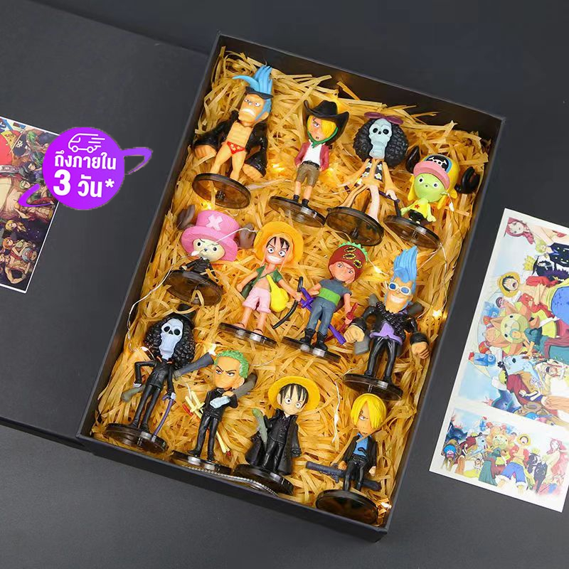 จัดส่งจากกรุงเทพ  โมเดลวันพีช model One Piece luffy โซโล Sanji สําหรับตกแต่งโต๊ะ ของขวัญวันเกิด ของขวัญรับปริญญา