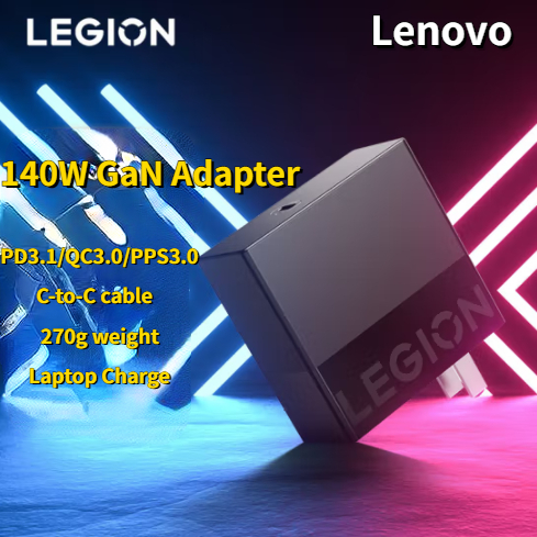 Lenovo Legion 2023 LA140 2024 C140W GaN อะแดปเตอร์ พร้อมที่ชาร์จ PD3.1 QC3.0 PPS3.0 สําหรับโทรศัพท์มือถือ แท็บเล็ต และแล็ปท็อป