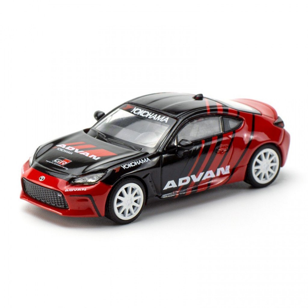 ป๊อปเรซ ราคา640024 1/64 TOYOTA GR 86 ADVAN DIECAST SCALE รถโมเดล