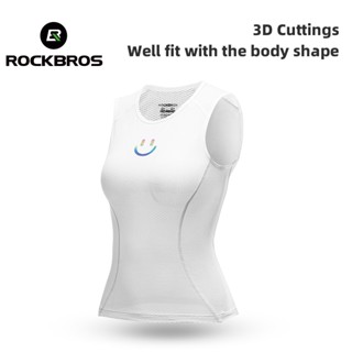 Rockbrros เสื้อกั๊กขี่จักรยาน ระบายอากาศ ผู้หญิง ซับเหงื่อ แ…
