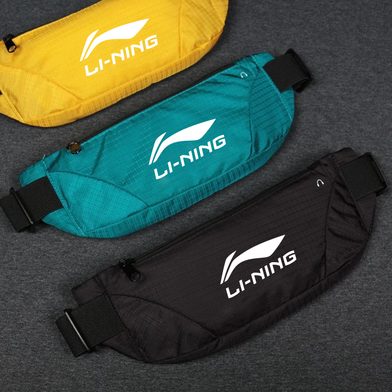 Li Ning กระเป๋าคาดอก กระเป๋าคาดเอว ใส่โทรศัพท์มือถือ อเนกประสงค์ ขนาดเล็ก สําหรับผู้ชาย 2024