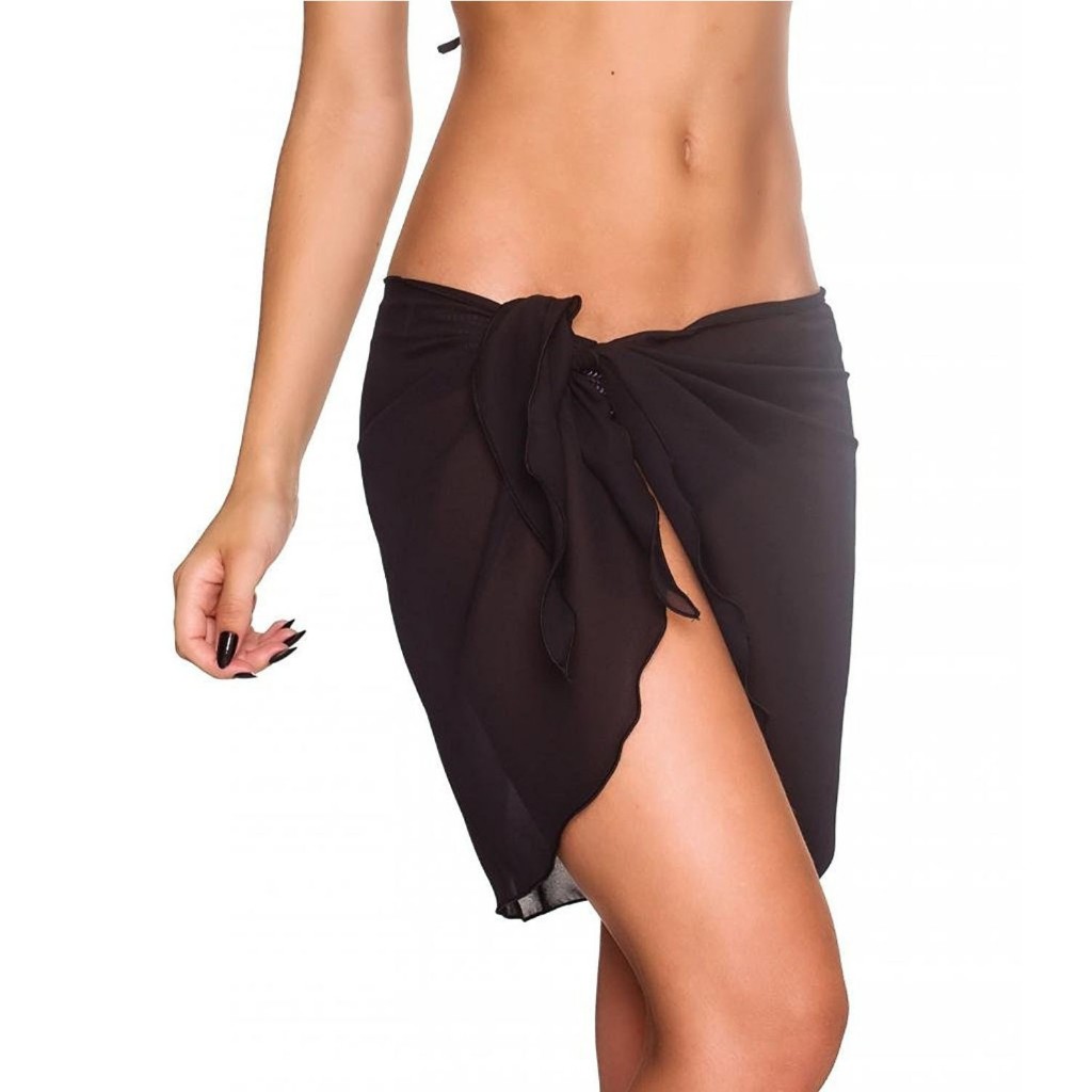 ชุดว่ายน้ํากระโปรงเซ็กซี่ สีพื้น เหมาะกับเดินชายหาด สําหรับผู้หญิง - รูปที่ 2