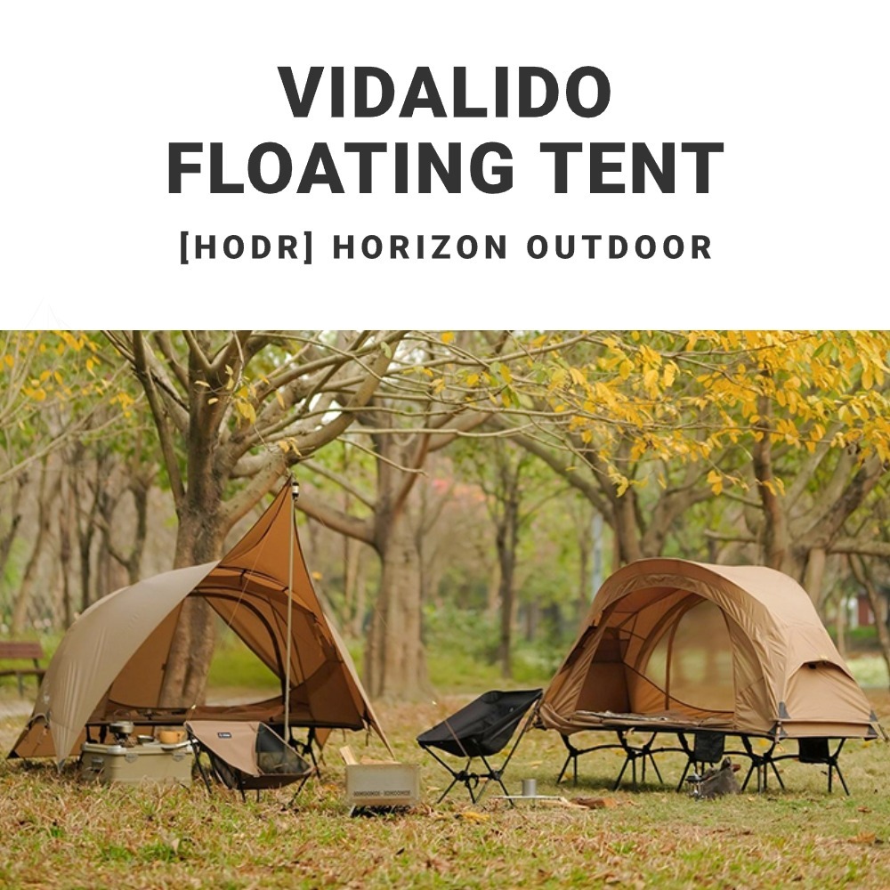 【HODR】Vidalido Cot Tent เต็นท์ยกพื้น สำหรับรถจักรยานยนต์ ห้องนอนกลางแจ้ง สำหรับคนเดียว เต้นท์กางนอน6ฟุตแบบมุ้ง Vidalido Floating Tent