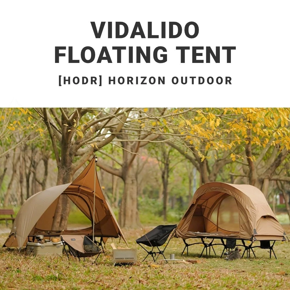Vidalido เต็นท์ยกพื้นมอเตอร์ไซค์ 1 คน Cot Floating Tent
