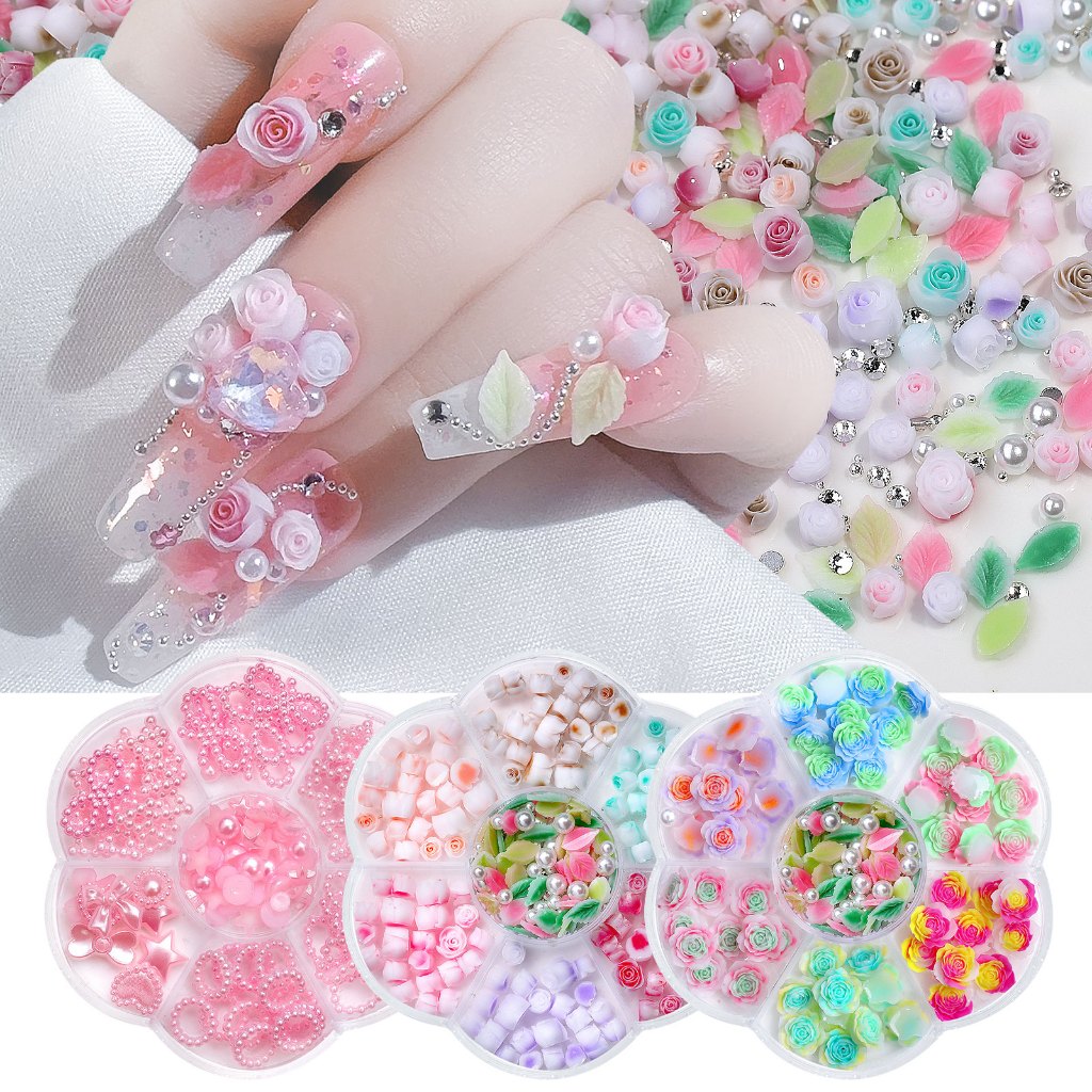เครื่องประดับเรซิ่น หรูหรา สําหรับตกแต่งเล็บ diy