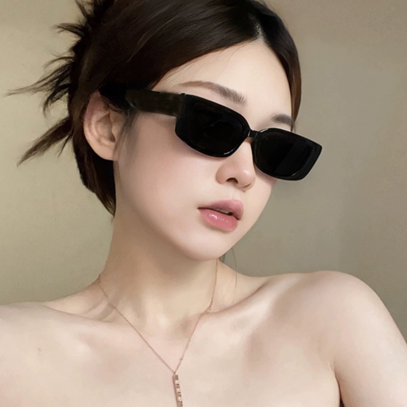 Jojo COCO Ins แว่นตากันแดด Jennie กรอบสี่เหลี่ยม สไตล์เกาหลี ฮิปฮอป ย้อนยุค บุคลิกภาพ สตรีท แว่นตากันแดด