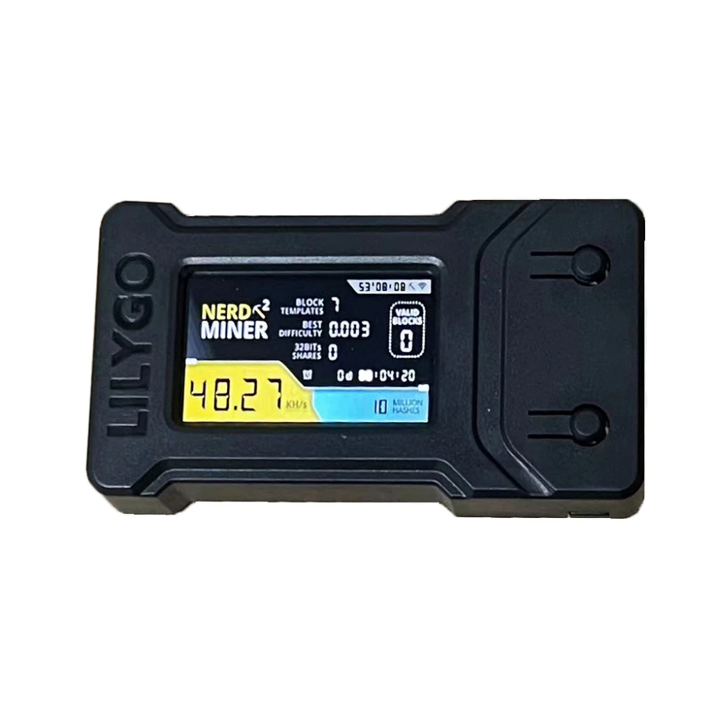 Nerdminer V2 48K T-Display 1.14 Plug and Play BTC Crypto Solo Miner Bitcoin Mining Machine Btc เครื่