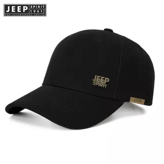 Jeep SPIRIT 1941 ESTD หมวก สําหรับผู้ชาย ใส่ได้ทุกฤดูกาล หมวกเบสบอล ปรับได้ คุณภาพสูง