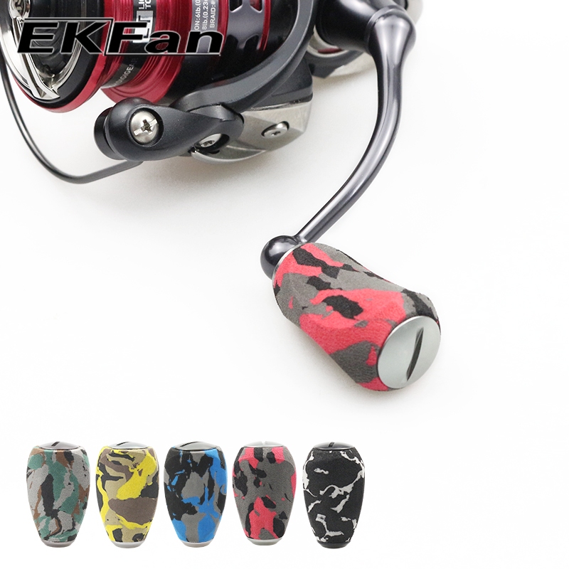 SHIMANO EKFan 7*4*2.5 มม.แบริ่งCamouflage EVAวัสดุตกปลาReel Handle Knob fit 26 มม.เพลาShimano abu Daiwa Spinning Baitcasting Reel lure DIYเครื่องมือ