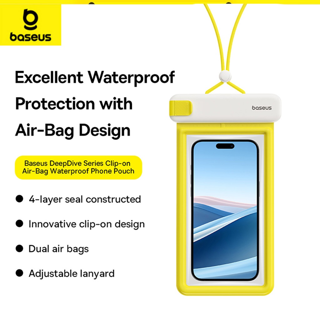 Baseus Deepvice Series Mergulho Storange กระเป๋าใส่โทรศัพท์มือถือ IPX8 กันน้ํา 7.2 นิ้ว