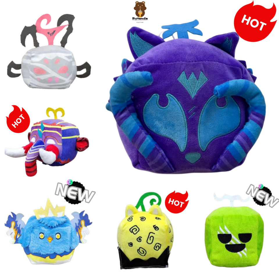 Rytanda In Stock Blox Fruits Plush ตุ๊กตากอด Blox Fruits Plushies Blox ผลไม้ตุ๊กตายาวตุ๊กตาหมอนยัดไส้ Roblox Fruit Game ของขวัญของเล่นเด็ก