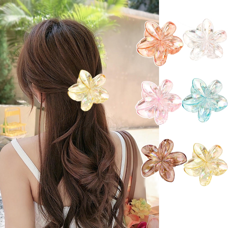 Jojo COCO กิ๊บติดผม ลายดอกไม้ สีสันสดใส สไตล์เกาหลี 8 ซม. เครื่องประดับผมแฟชั่นผู้หญิง