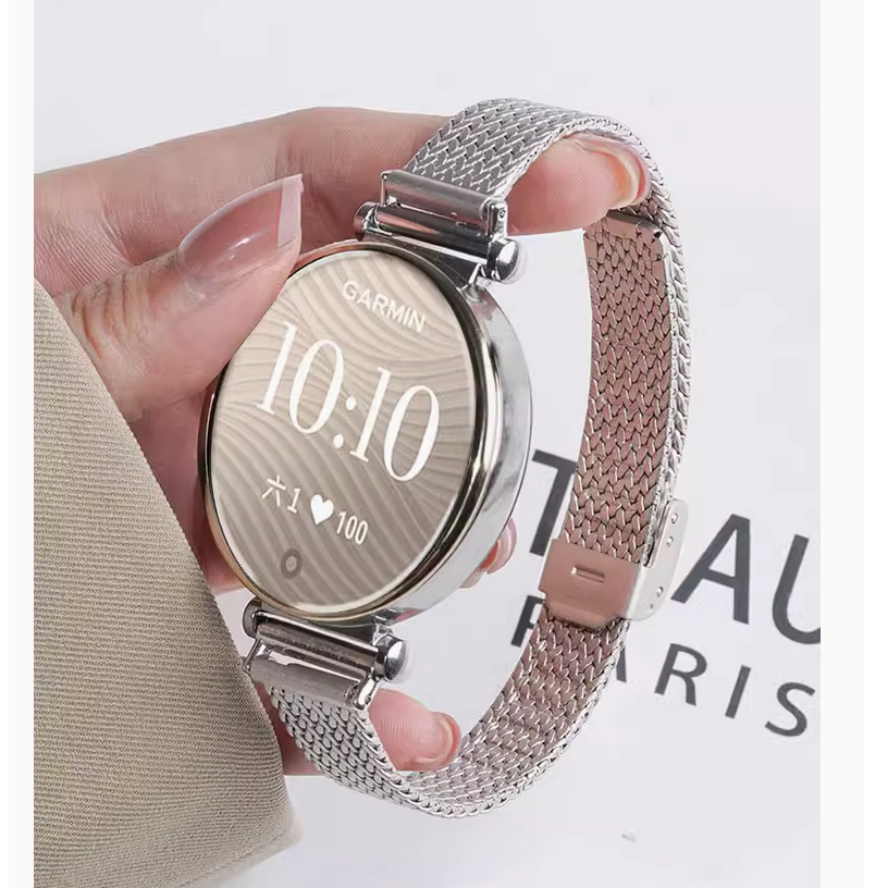 สาย garmin lily 2 Strap สายนาฬิกาข้อมือสเตนเลส Garmin lily 2 สาย เปลี่ยน สําหรับ Wheat Garmin Lily 2 Active สาย Strap For Garmin Lily 2 Strap Watchband Stainless Steel Garmin Lily2 Strap Replacement Garmin Bracelet สาย Garmin Lily 2 Active Strap ราคา ถูกที่สุด ดีลบีเคเค รูปภาพหลัก