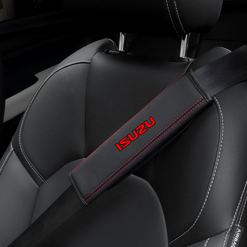1 ชิ้นเข็มขัดนิรภัยรถยนต์หนังไหล่ประกันสาย Gut สําหรับ Isuzu D-max Mu-x Mu-7 Panther Wizard Rodeo Stylus