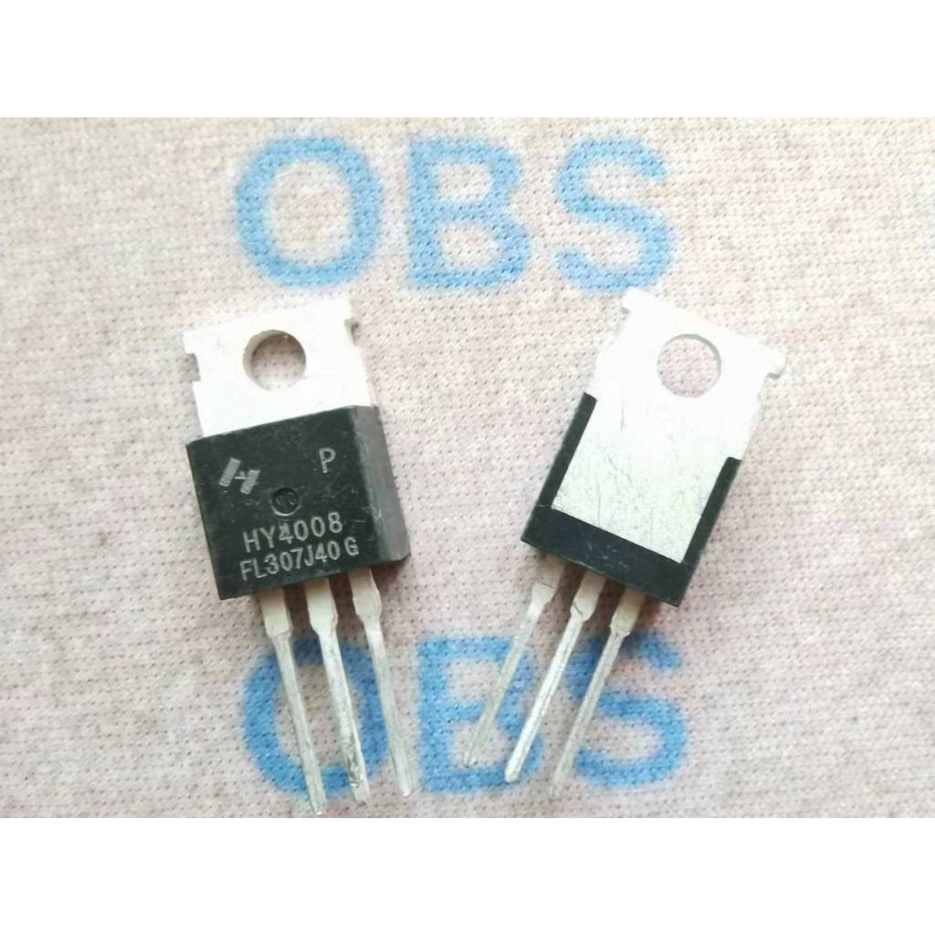 ((5 ชิ้น) HY4008P HY4008 N Channel 80A 200V การจัดการเอฟเฟกต์ภาคสนาม TO-220