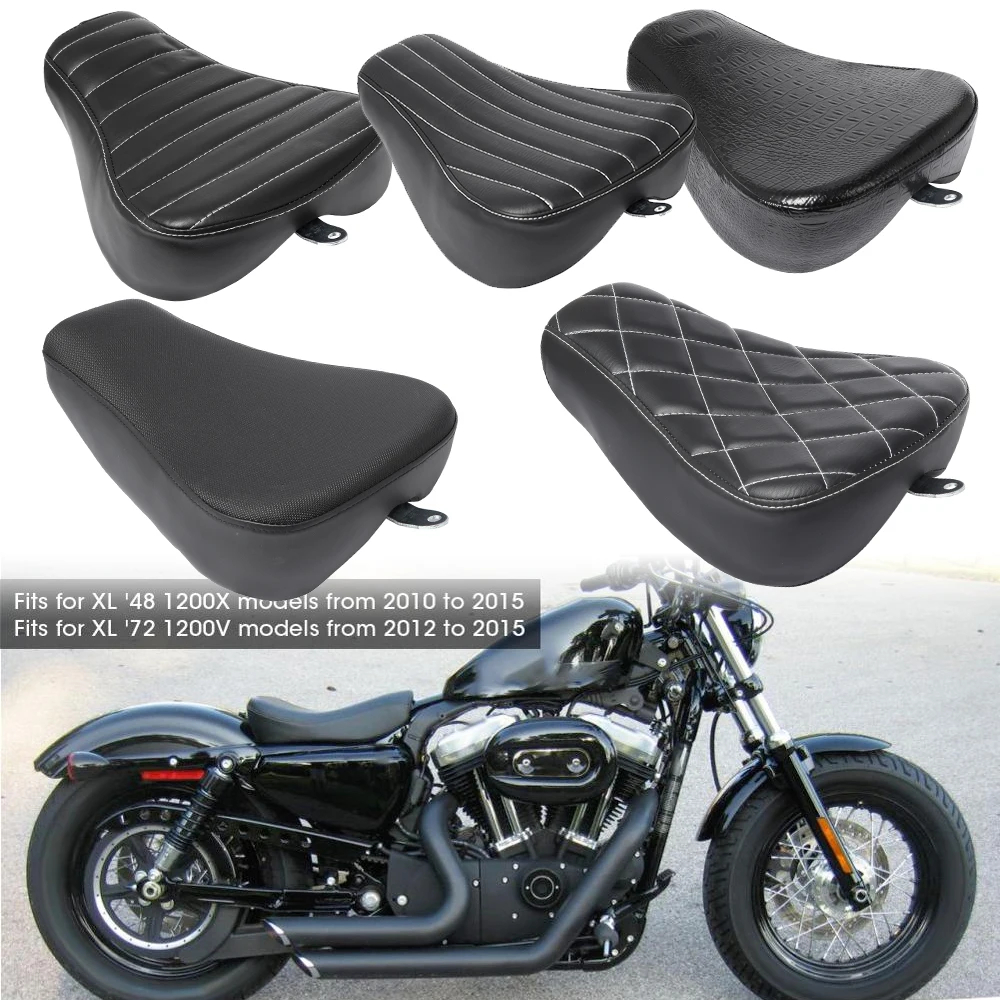 เบาะที่นั่งรถจักรยานยนต์หนัง สําหรับ Harley Sportster Forty