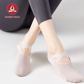 Moving PEACH ถุงเท้าโยคะ พิลาทิส ระบายอากาศ กันลื่น สําหรับผู้หญิง
