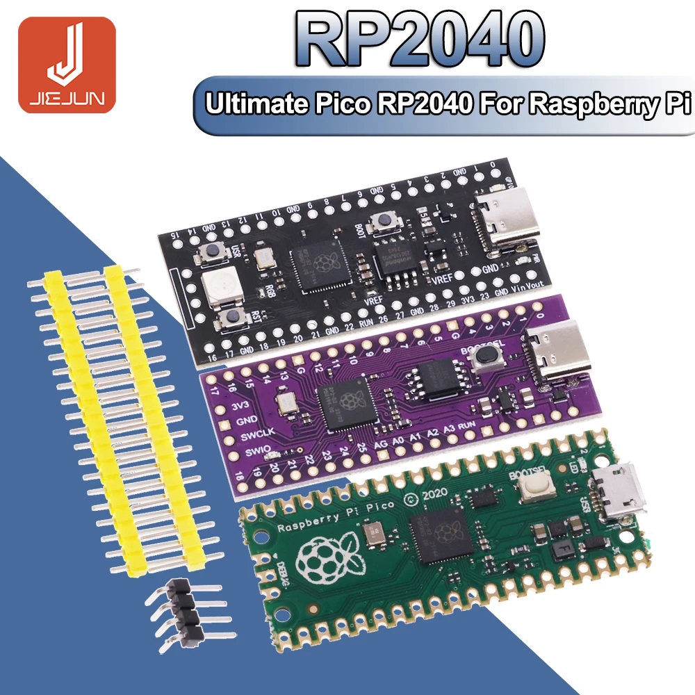 บอร์ดไมโครคอนโทรลเลอร์ Raspberry Pico TYPE-C 128Mbit 4M 16MB Dual-Core ARM Processor RP2040