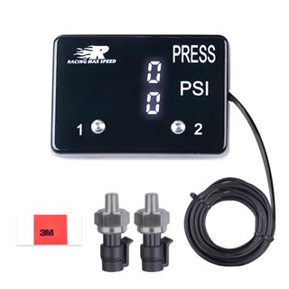 เครื่องวัดความดันอากาศ PSI RED&Blue&White LED พร้อมเซนเซอร์ว…