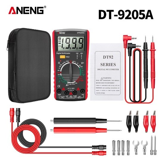 Aneng DT9205A ตัวเก็บประจุไดโอดไฟฟ้าดิจิทัล ความคมชัดสูง RMS AC DC multimeter other