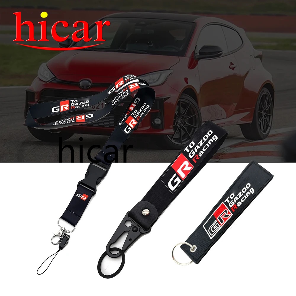 Gr พวงกุญแจสายคล้องคอ แบบยาว สําหรับรถยนต์ Gr Toyota Gazoo Racing Hilux Corolla Auto