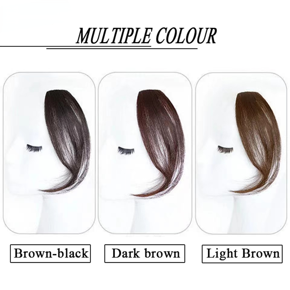 แอร์หน้าม้า วิกผมผู้หญิง ตรงกลาง สองด้าน ของวิกผม เบาะผม ระบายอากาศ หน้าม้าปลอม ธรรมชาติ - รูปที่ 5