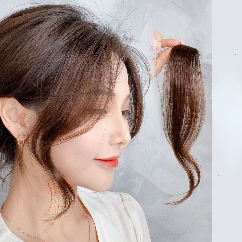 แอร์หน้าม้า วิกผมผู้หญิง ตรงกลาง สองด้าน ของวิกผม เบาะผม ระบายอากาศ หน้าม้าปลอม ธรรมชาติ