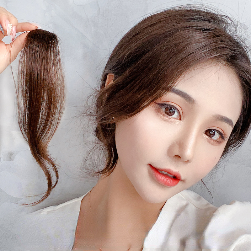 แอร์หน้าม้า วิกผมผู้หญิง ตรงกลาง สองด้าน ของวิกผม เบาะผม ระบายอากาศ หน้าม้าปลอม ธรรมชาติ - รูปที่ 2