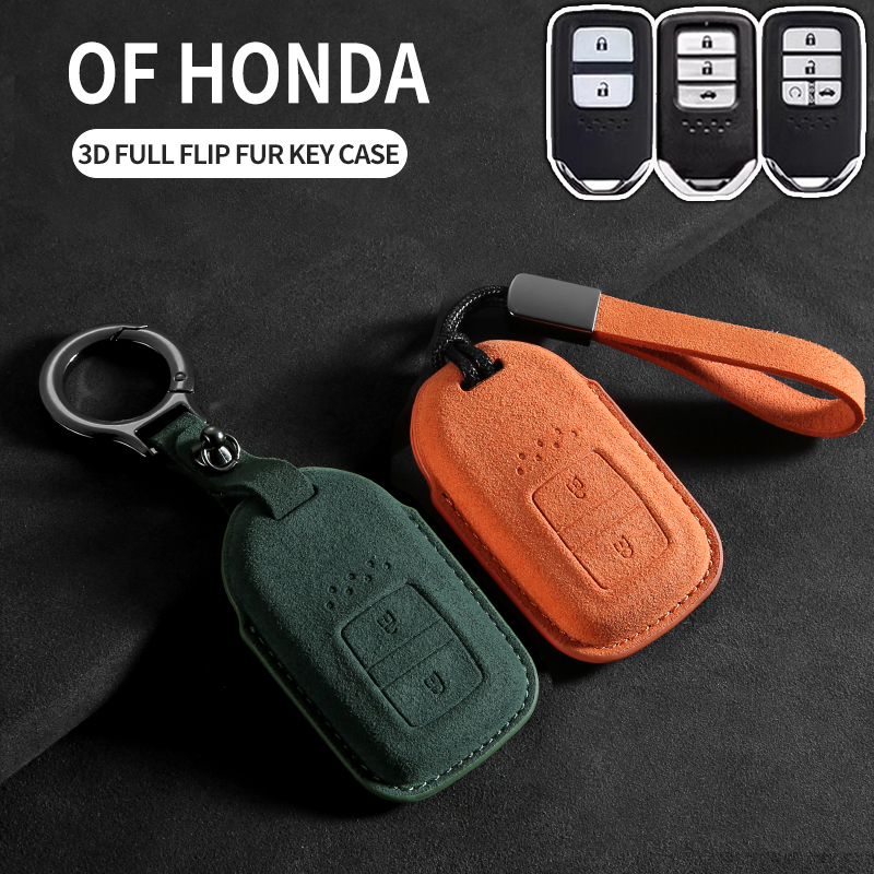 เคสกุญแจรีโมตรถยนต์ แบบ Smartkey 2 ปุ่ม 3 ปุ่ม 4 5ปุ่ม สำหรับ Honda CITY ACCORD CRV civic fc hrvTURBO 2020 ของแต่งรถยนต์ พวงกุญแจ