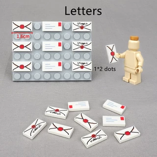 โมเดลบล็อกตัวต่อ รูปตัวอักษร MOC Love Letter 3069 City Scene Mailbox 1*2 3 ชิ้น