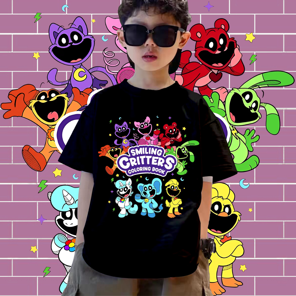 พร้อมส่ง เสื้อยืดเด็ก CATNAP POPPY PLAYTIME SMILING CRITTERS Children's T-shirt พิมพ์ลาย ผ้าCotton 100% ใส่ได้ ทั้ง ชาย ใส่สบาย ไม่หด ไม่ย้