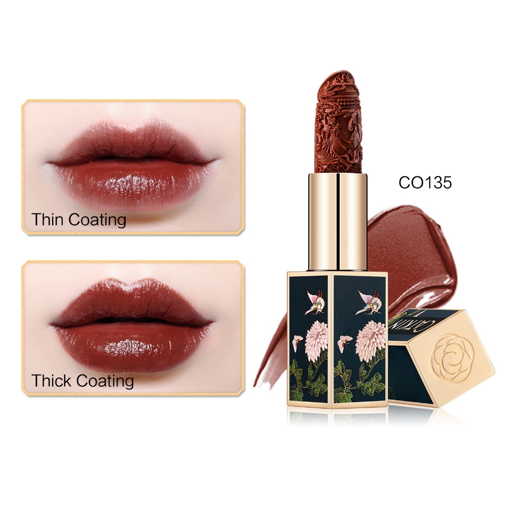 Catkin ลิปสติกแกะสลัก Rouge ลิปกลอสกันน้ําติดทนนาน Non-stick Cup Lip Stain High Pigmented Lip Glosscolor