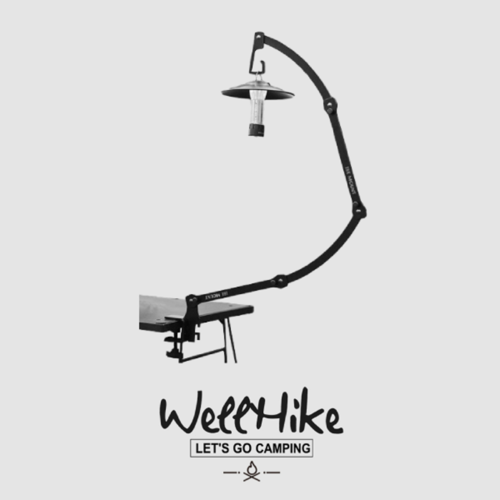 🚚สต็อกพร้อมในกรุงเทพ🚚 Wellhike ขาตั้งไฟแค้มป์ปิ้ง ขาตั้งโคมไฟ แบบเหล็ก พับได้ Camping อุปกรณ์แค้มป์ปิ้ง