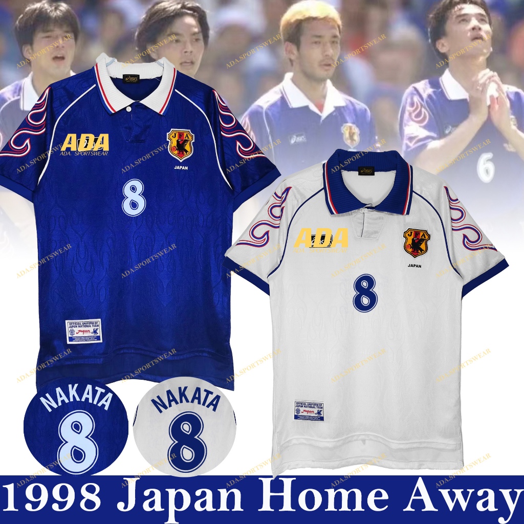 [Retro] 1998 เสื้อยืดแขนยาว ลายทีมชาติฟุตบอล Fire Kirin สไตล์ญี่ปุ่น เรโทร สําหรับผู้ชาย