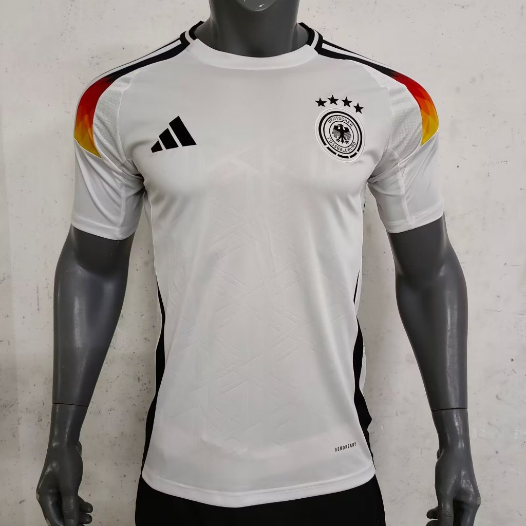 เสื้อกีฬาแขนสั้น ลายทีมชาติฟุตบอล Germany Jersey KIMMICH MULLER KROOS 2024 สไตล์ยุโรป สําหรับผู้ชาย