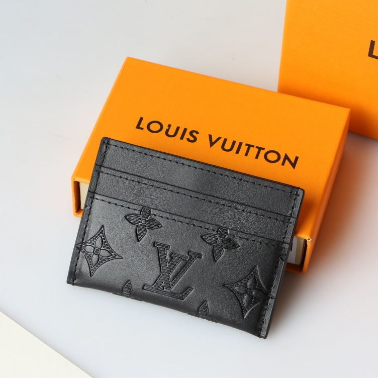 Louis Vuitton กระเป๋าสตางค์ ใบสั้น หนังแท้ 100% อเนกประสงค์ สําหรับผู้หญิง