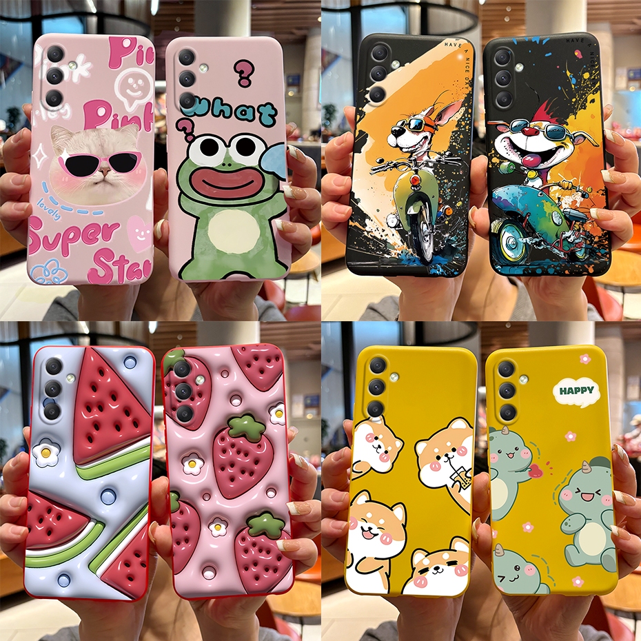 ใหม่ล่าสุด เคสโทรศัพท์ ซิลิโคนนิ่ม ผิวด้าน ลายการ์ตูน สําหรับ Samsung Galaxy A34 5G SM-A346B A54 5G SM-A546B A34 A 54 2023