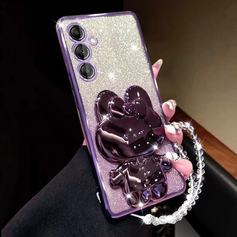Samsung A16 A06 A55 A35 A25 A15 A05S A24 A14 A54 A34 A13 A04S A23 A53 5g A32 A52 A52S A12 A22 เคสโทรศัพท์มือถือ พร้อมกระจก และสายคล้อง สําหรับ