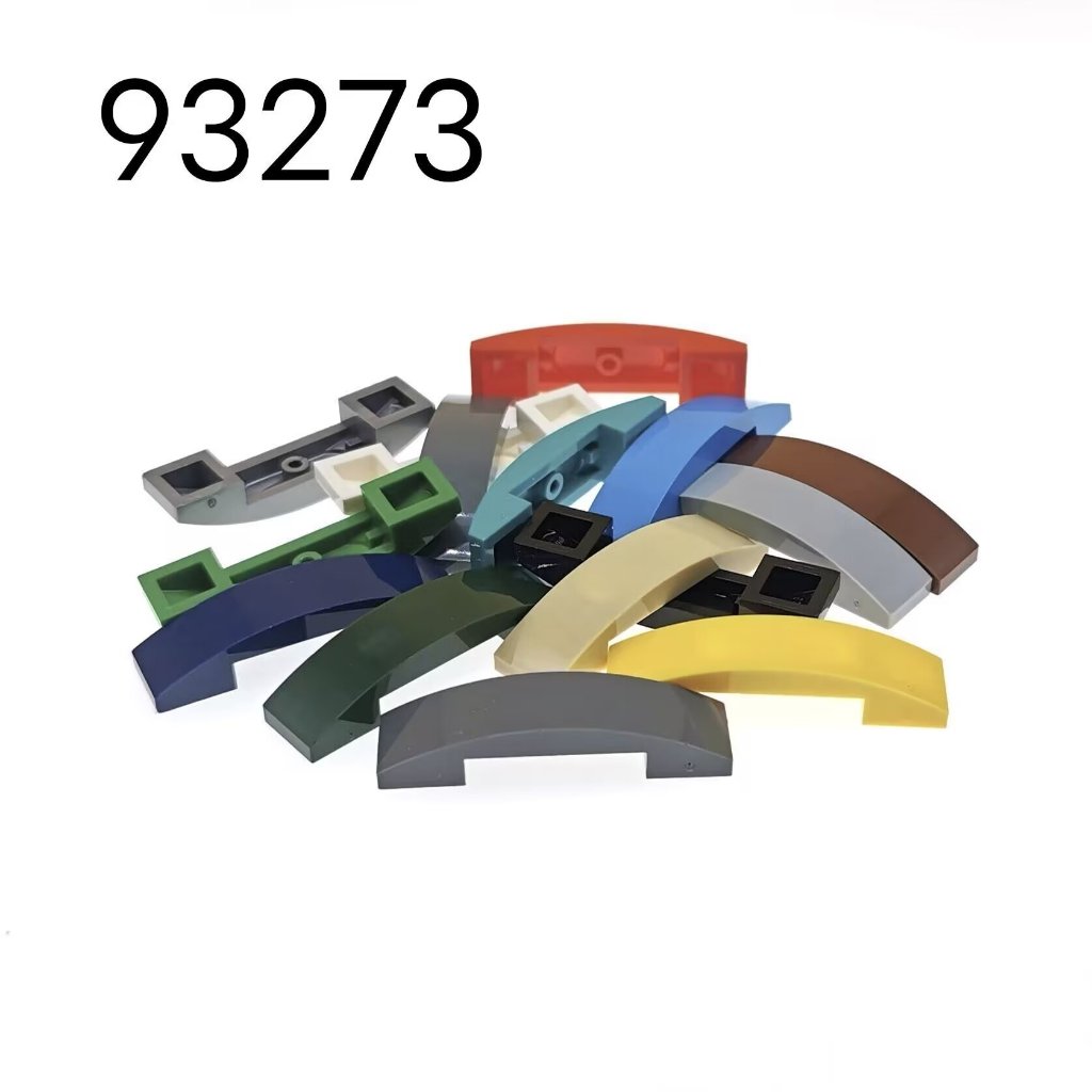 เข้ากันได้กับเลโก้ 93273 อิฐอนุภาคขนาดเล็กชิ้นส่วนพิเศษ 4x1 โค้งอิฐโค้งคู่ มอค ประกอบ