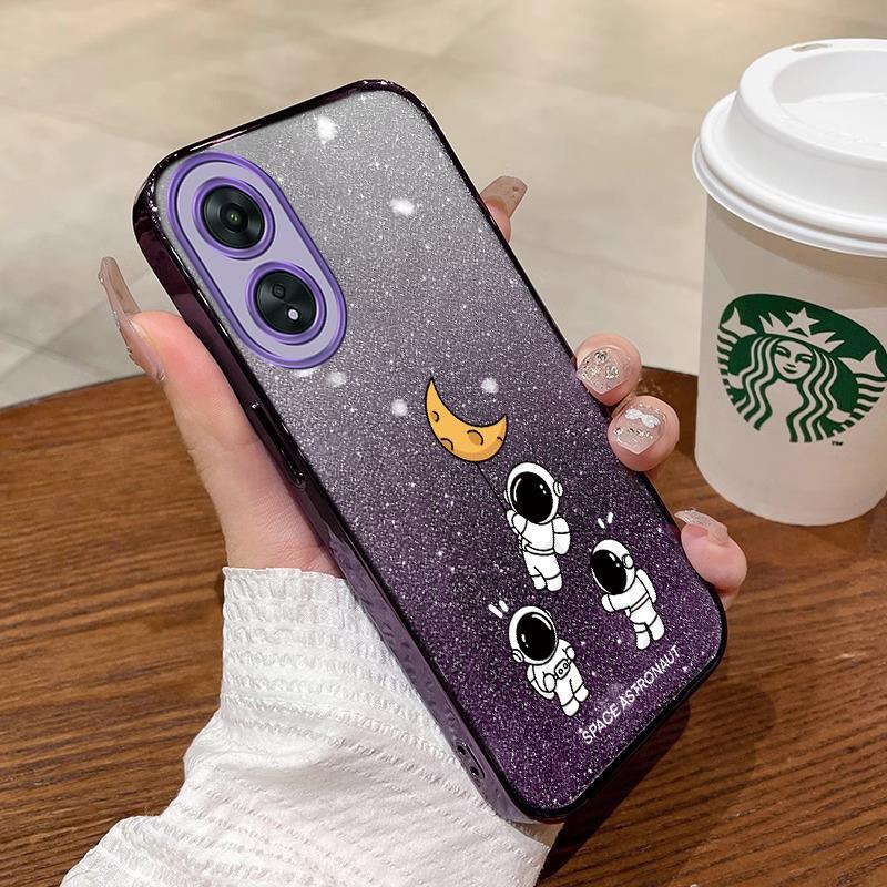 เคสซิลิโคนนิ่ม ลายการ์ตูนนักบินอวกาศ กันกระแทก สําหรับ oppo A38 4g a58 4g a58 5g a78 4g a78 5g oppo a18 a98 5g SFSYHY01