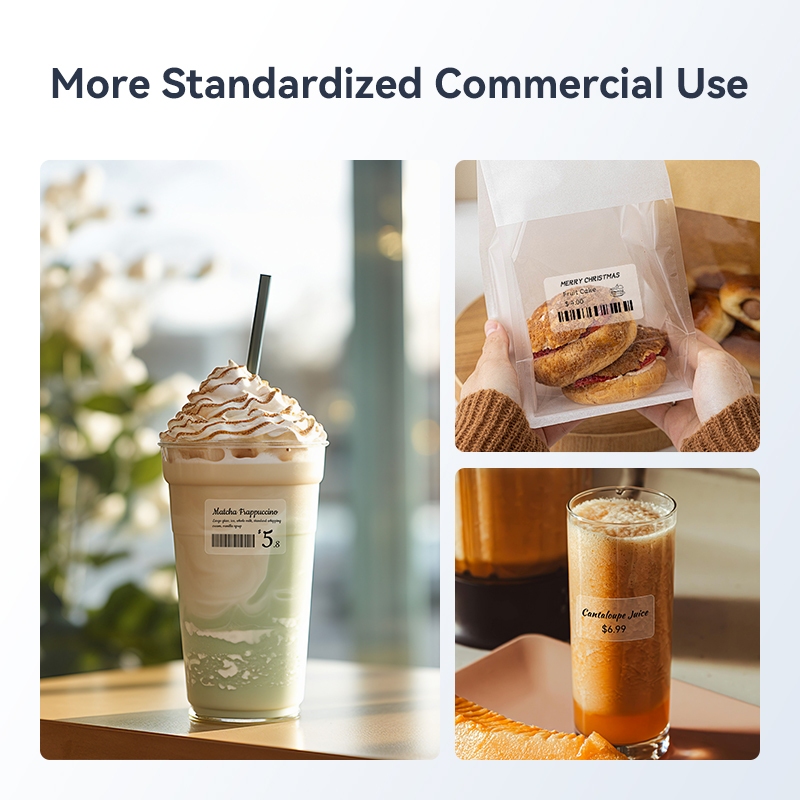 Niimbot 2 ม้วน B1/B21/B3S โปร่งใสสติกเกอร์ชื่อสติกเกอร์กันน้ําน้ํามันหลักฐานไม่มีกาวตกค้างป้ายกระดาษสําหรับ B1/B21/B3S เครื่องพิมพ์