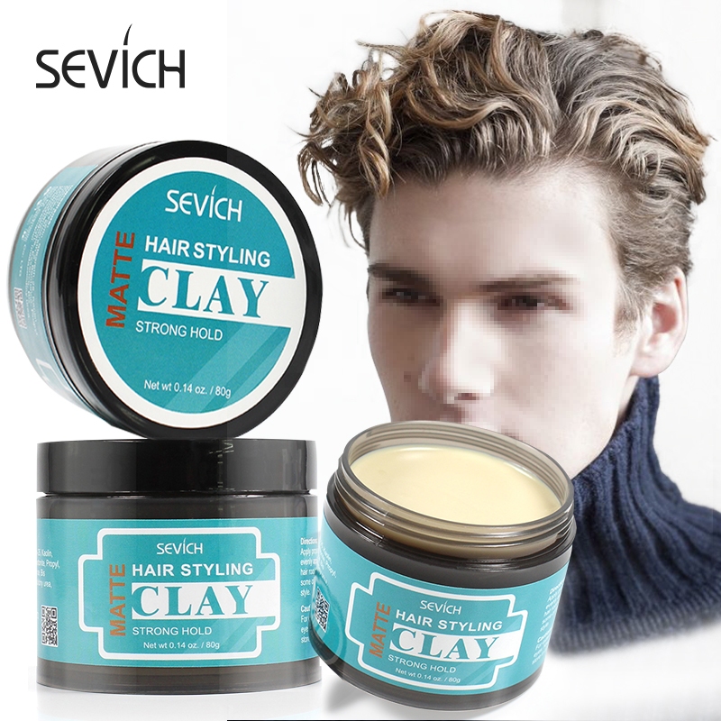 Sevich ดินน้ํามันเคลือบเงาผม ติดทนนาน 80 GM สีเบจ