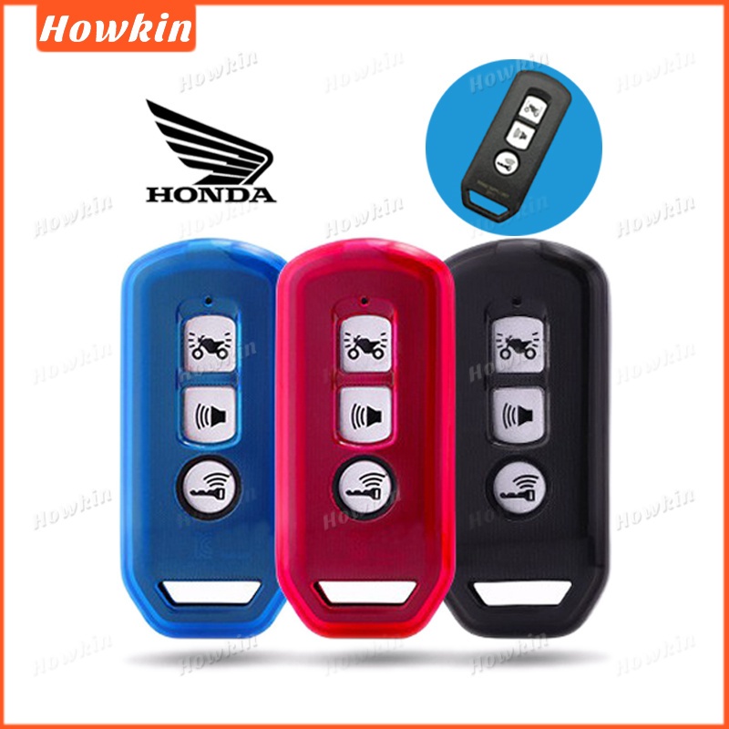 ปลอกกุญแจรถจักรยานยนต์ TPU สะท้อนแสง สําหรับ Honda PCX 125 150 NS110R 3 ปุ่ม