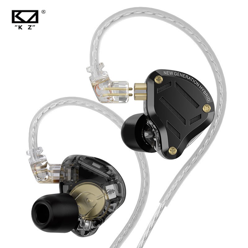 Kz ZS10 Pro 2 หูฟังอินเอียร์ HIFI โลหะ เบส 4 ระดับ สวิตช์จูนเสียง มอนิเตอร์กีฬา ลดเสียงรบกวน